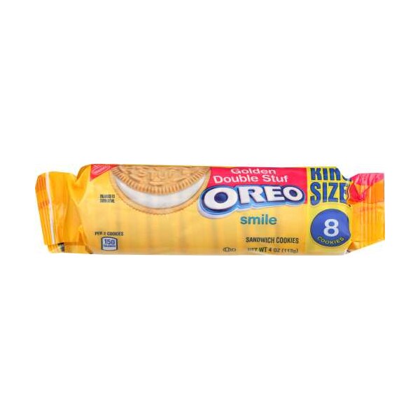 Galletas Oreo King Size Double Stuf Golden de 8 galletas, Paquete de 20 - 05082