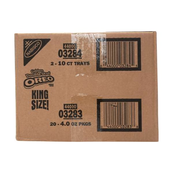 Galletas Oreo King Size Double Stuf Golden de 8 galletas, Paquete de 20 - 05082
