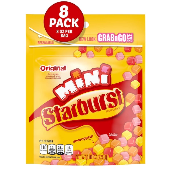 Starburst Starburst Org Mini 227G Stand Up Po, PK8 - 384767

Caramelo Starburst Org Mini 227G en empaque de pie, PK8 - 384767
