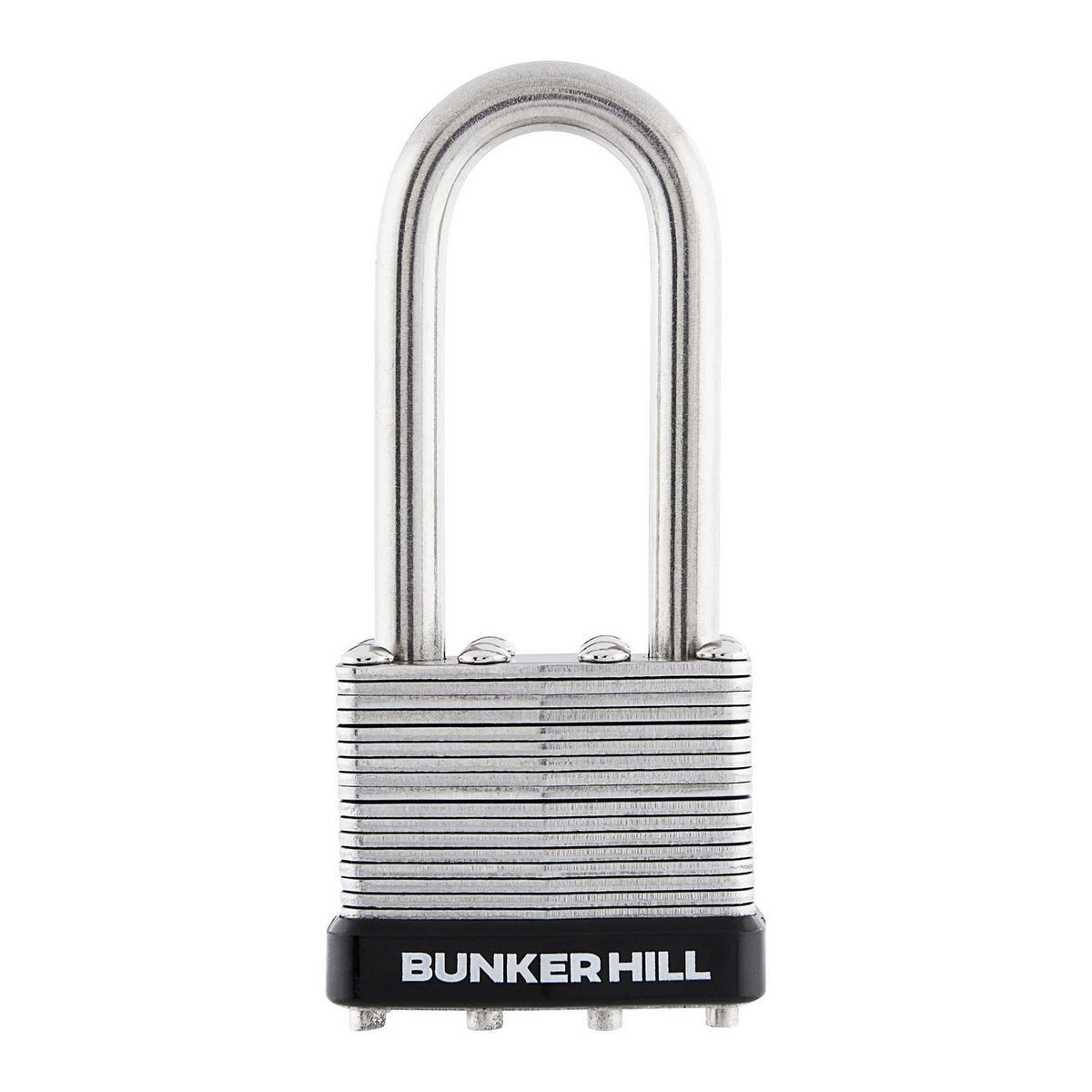 Candado de acero inoxidable con grillete largo de seguridad Bunker Hill 1-1/2 in. - 58497