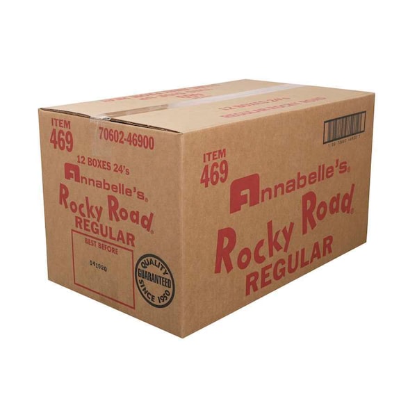 Barra de caramelo de leche con malvavisco, chocolate y marañón de Annabelle Candy Co Rocky Road de 1.82 oz., PK288 - 46900