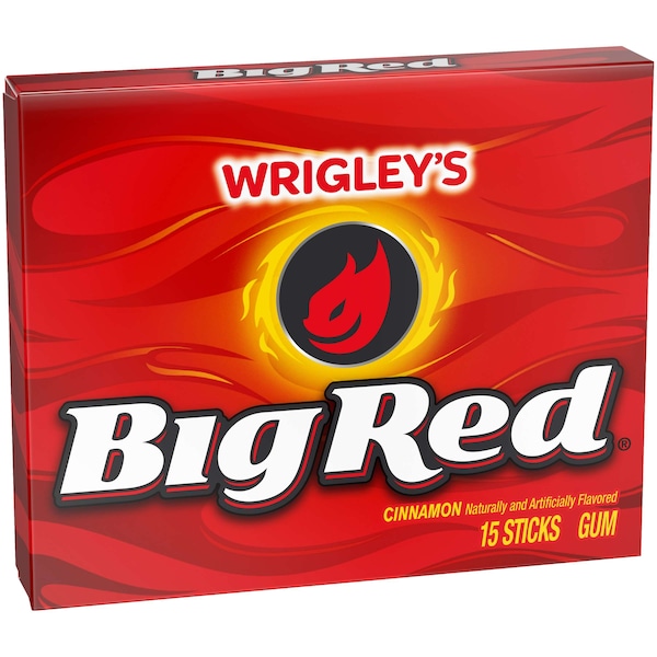 Chicle Big Red en Porción Individual, 15 Piezas, PAQ120 - 287735