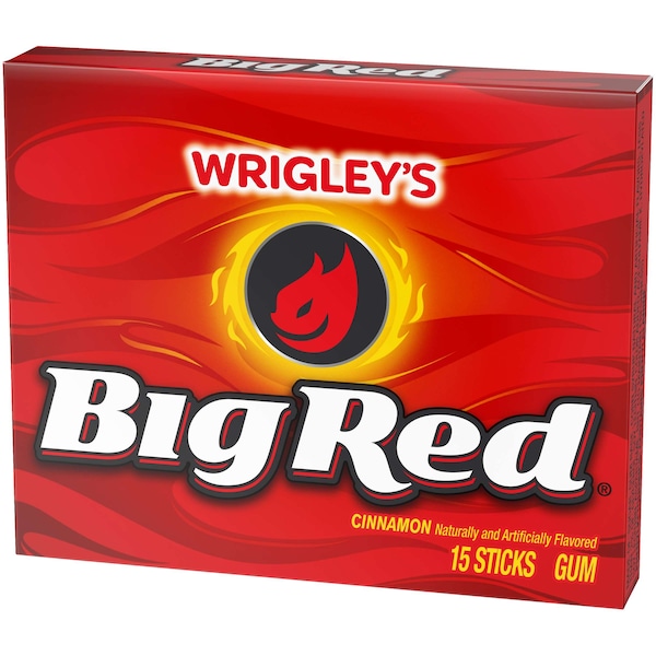 Chicle Big Red en Porción Individual, 15 Piezas, PAQ120 - 287735
