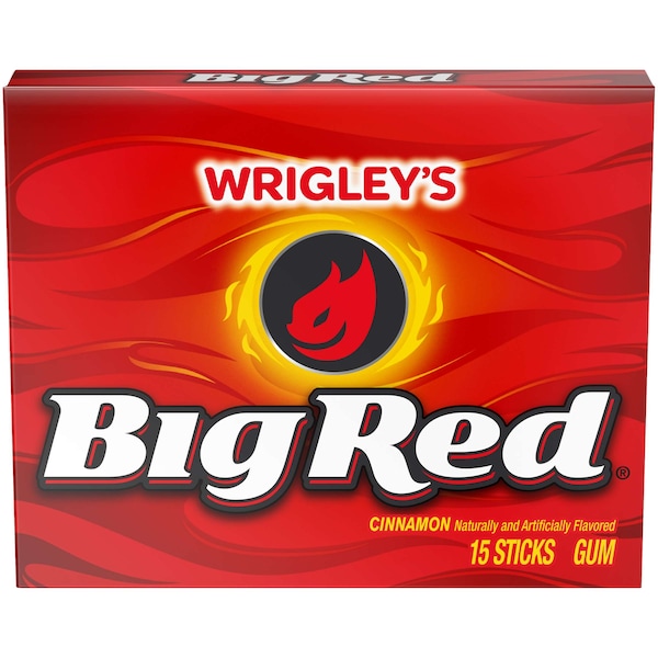 Chicle Big Red en Porción Individual, 15 Piezas, PAQ120 - 287735