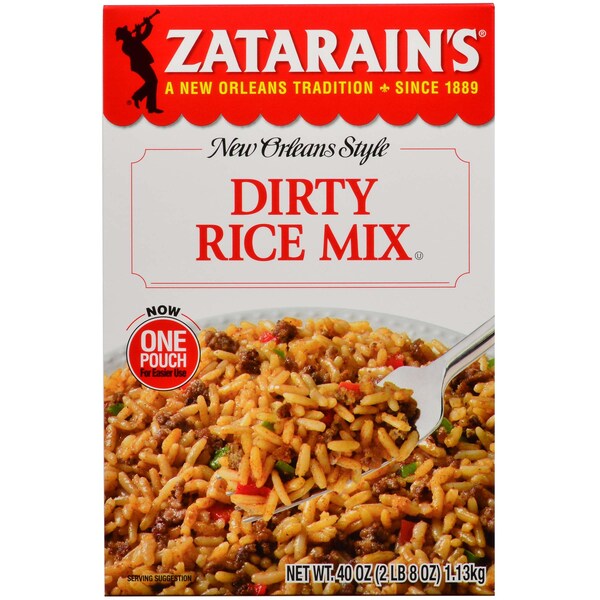 Mezcla de arroz sucio Zatarains de 40 oz., Paquete de 8 - Z09548