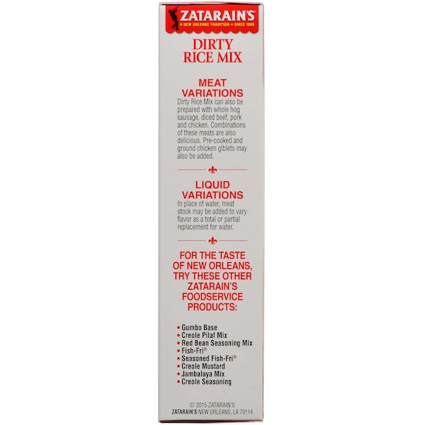 Mezcla de arroz sucio Zatarains de 40 oz., Paquete de 8 - Z09548