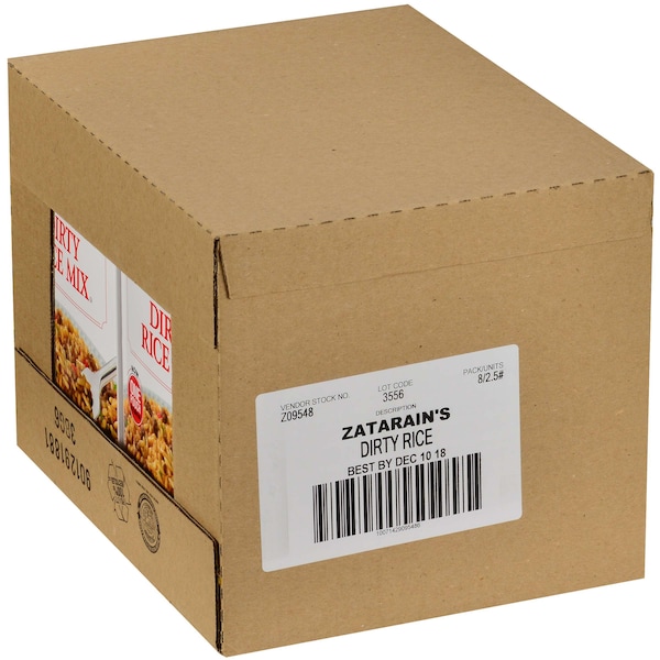 Mezcla de arroz sucio Zatarains de 40 oz., Paquete de 8 - Z09548