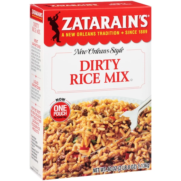 Mezcla de arroz sucio Zatarains de 40 oz., Paquete de 8 - Z09548