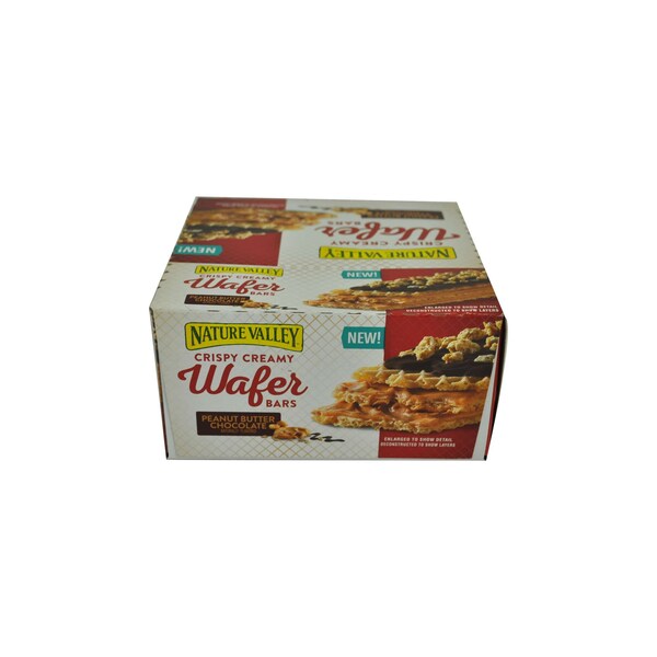 Nature Valley Barras de Galleta Wafer de Mantequilla de Cacahuate y Chocolate 1.3 oz., Paquete con 48 unidades - 16000-15263