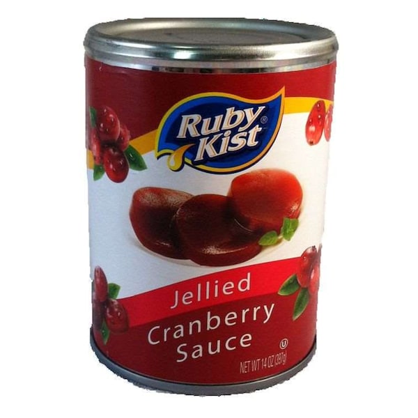 Salsa de arándanos en gelatina Ruby Kist de 14 oz, paquete de 24 - 0102414RK
