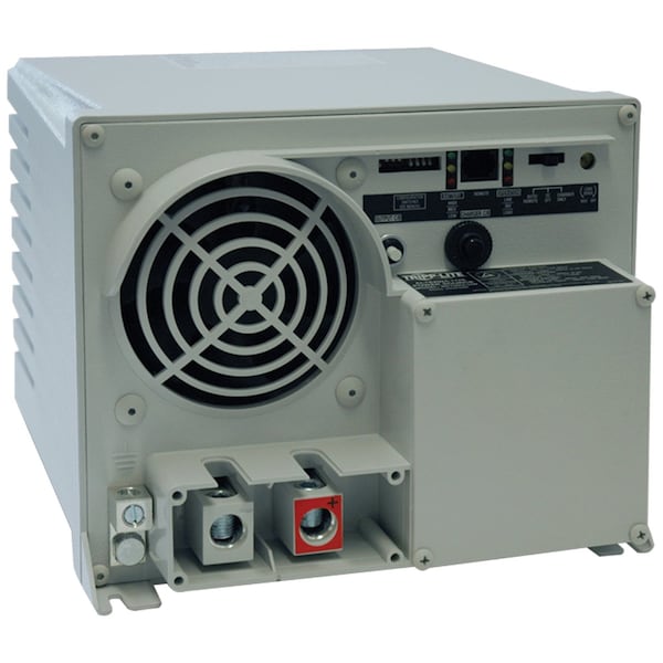 Tripp Lite Power Inverter and Battery Charger, Modified Sine Wave, 2,500 W Peak, 1,250 W Continuous, 1 Outlets - RV1250ULHW
