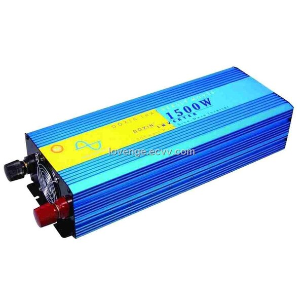 Go Power! Power Inverter, Pure Sine Wave, 2,650 W Peak, 1,500 W Continuous, 2 Outlets - G75-GPISW15001