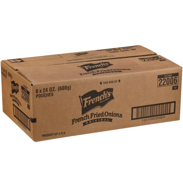 Cebollas Fritas Crujientes French's de 24 oz., paquete de 6 - 22006