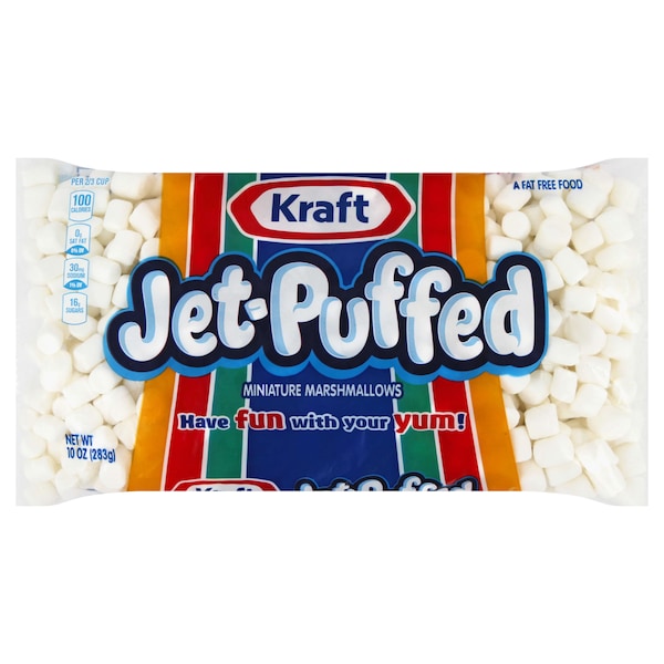 Malvaviscos mini Kraft Jet-Puffed de 10 oz, paquete de 24 - 10600699001547.