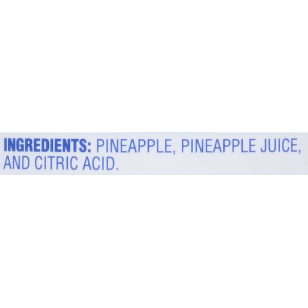 Dole Piña Triturada en Jugo Bolsa de 20 oz., Paquete de 12 - 01613