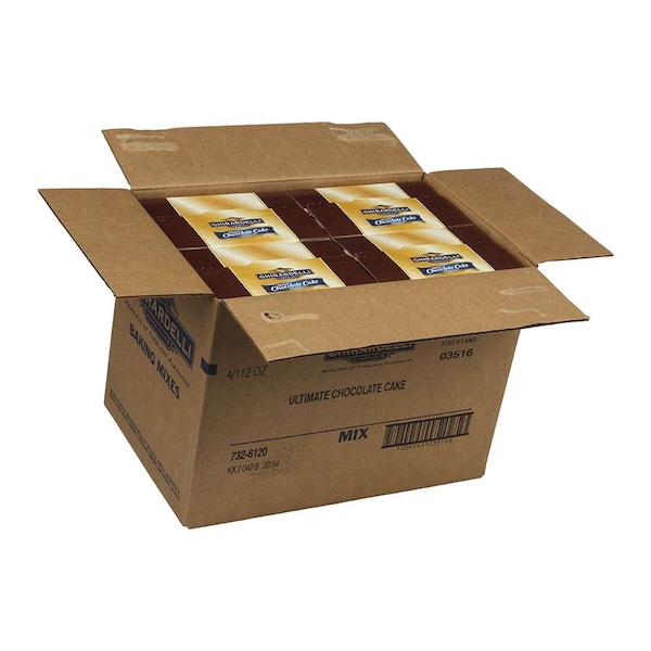 Mezcla para pastel de chocolate Ghirardelli Ultimate de 7 libras, caja de 4 piezas - 732-6120