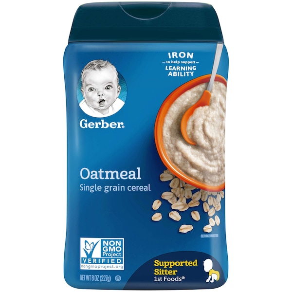 Harina de avena Gerber Gerber Multipack 8 oz, paquete de 6 - 10015000070011