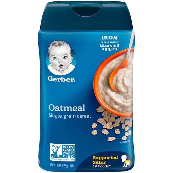 Harina de avena Gerber Gerber Multipack 8 oz, paquete de 6 - 10015000070011