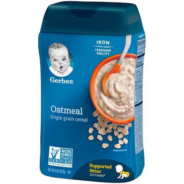 Harina de avena Gerber Gerber Multipack 8 oz, paquete de 6 - 10015000070011