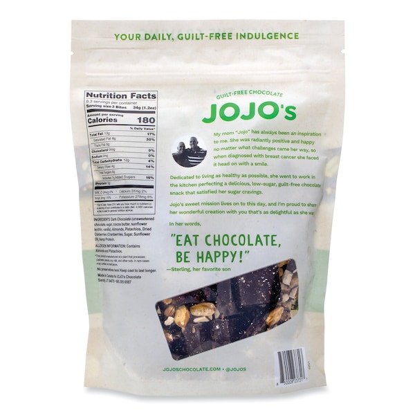 Bocados de chocolate oscuro original de Jojos, 10 oz. - 269050