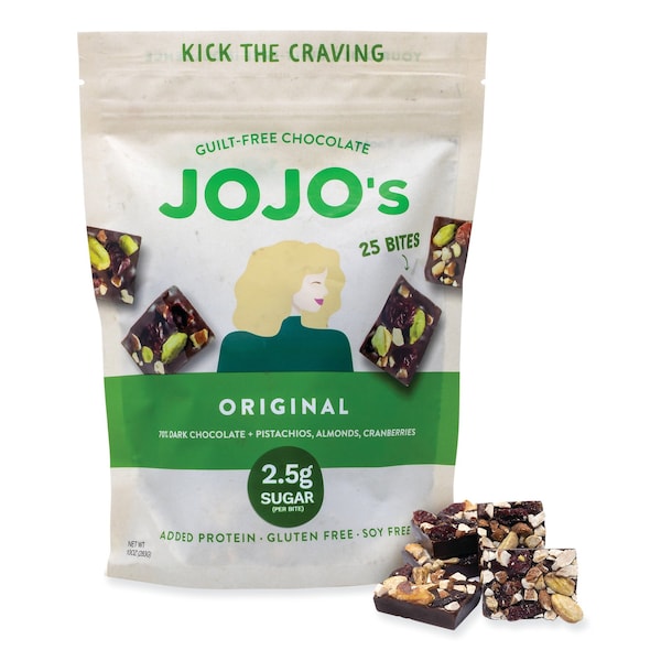 Bocados de chocolate oscuro original de Jojos, 10 oz. - 269050