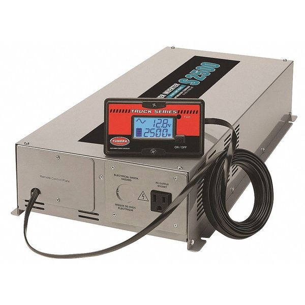 Tundra Power Inverter, Pure Sine Wave, 5,000 W Peak, 2,500 W Continuous, 2 Outlets - S2500