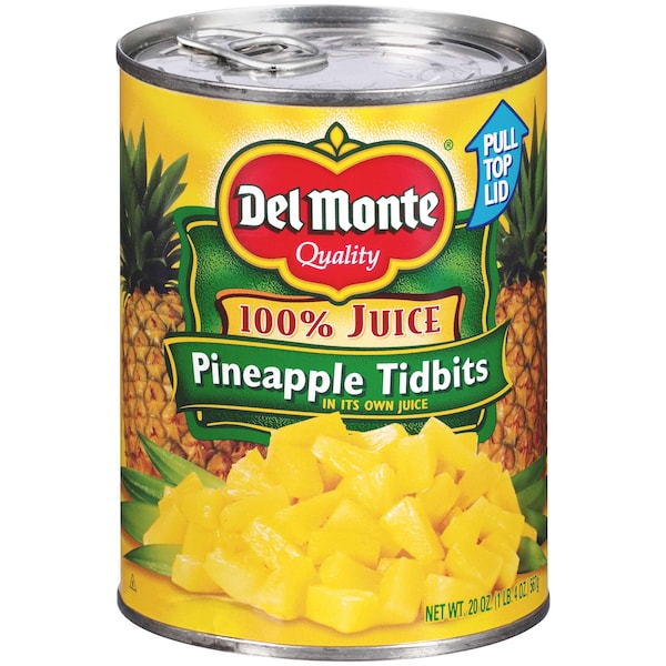 Del Monte Piña en Trozos en Jugo 20 oz., Paquete de 12 - 2001033