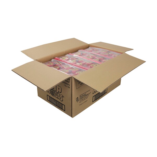 Rip Rolls Rip Rolls Dulce de regaliz sabor fresa sin grasa de 1.4 oz., paquete de 288 - 34972