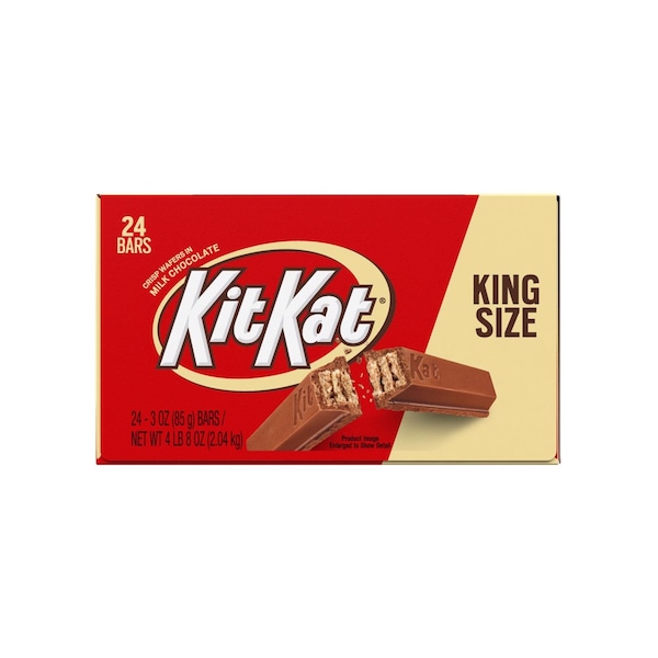 Barra de dulce Hershey's Kit Kat King Size con obleas crujientes en chocolate con leche de 3 oz - 3400022600