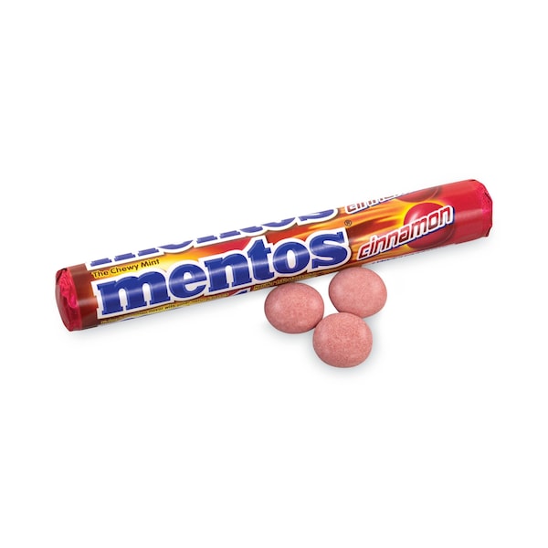 Mentos Canela Singles Mentas Masticables, 132 oz, paquete de 15, 15 paquetes - 821182