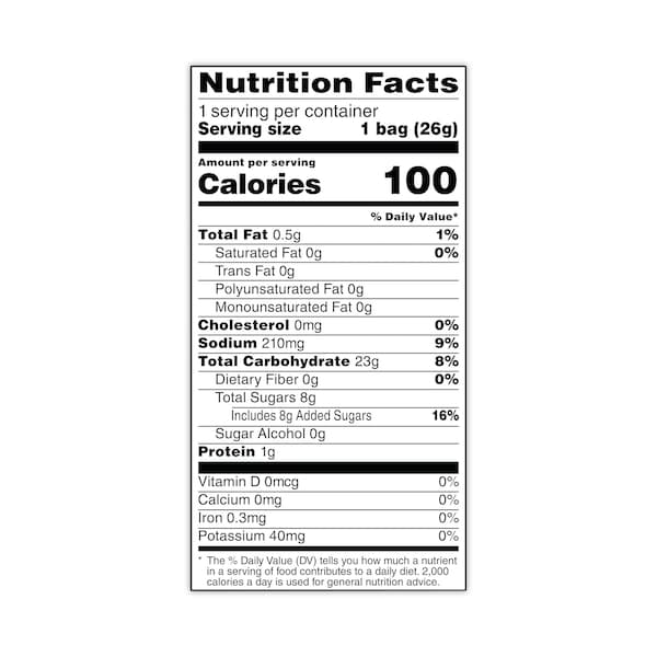 Quaker Rice Crisps, Caramelo, Bolsa de 0.67 oz, 60PK - 43381