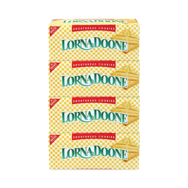 Galletas de mantequilla Lorna Doone de Nabisco, paquete de 1.5 oz, caja de 5 lb - 168300