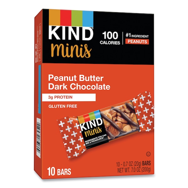 Minis Amables, Mantequilla de Cacahuate Chocolate Oscuro, 0.7 oz, PK10 - 27961