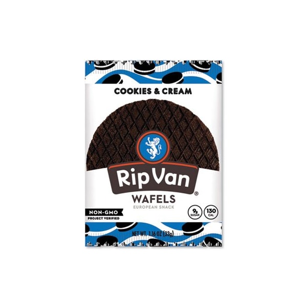 Rip Van Wafels, Paquete de 1.16 Onzas de Galletas y Crema para Servir Individualmente, 12 unidades por caja - RVW00388