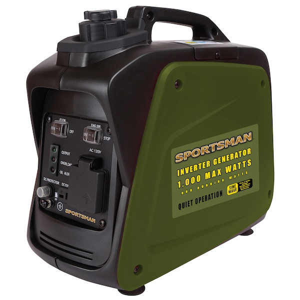 Sportsman Portable and Inverter Generator, 800 W Rated, 1,000 W Surge, 4 A A - GEN1000I