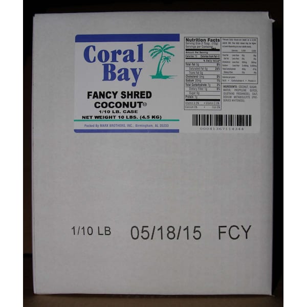 Bahía Coral Coco Rallado de Lujo 10 libras - CB017