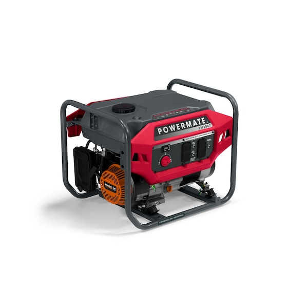 Powermate Portable Generator, 3,000 W Rated, 3,800 W Surge, 25 A A - P0081100