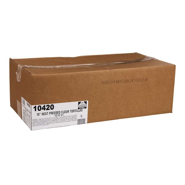Tortillas de harina de 10" prensadas caliente de Mission Foods, paquete de 144 - 10420