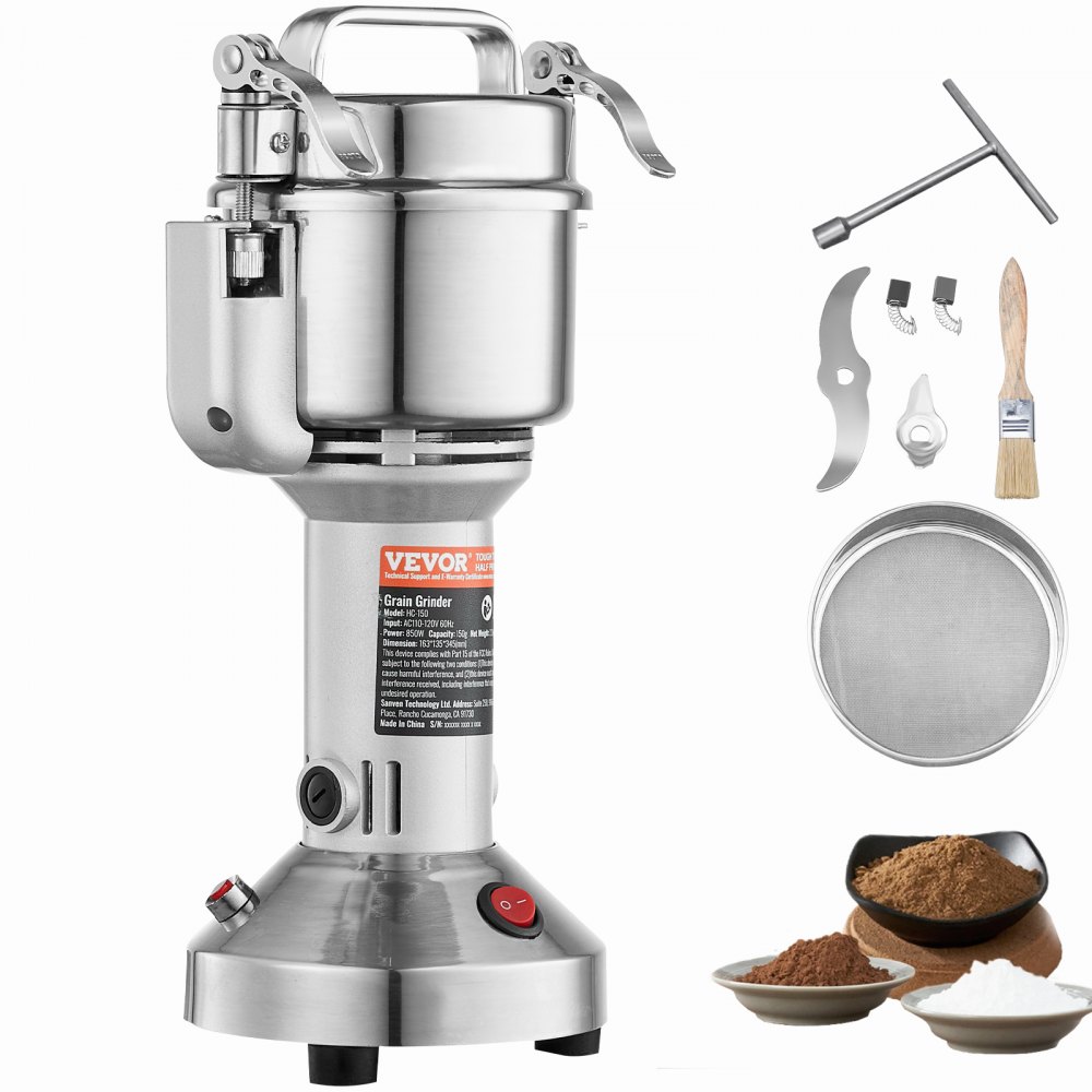 VEVOR 150g Commercial Spice Grinder Electric Grain Mill Grinder High Speed - DDDPSGWYMJ15S3X6CV1