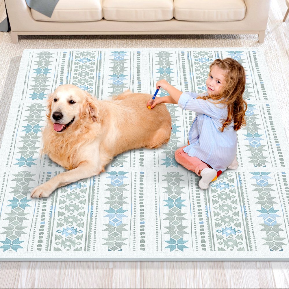 VEVOR Kids Foam Puzzle Floor Playmat 0.5 in 6 Pcs Interlocking EVA Soft Tiles - YXPXDQXEVA24OV2C4V0