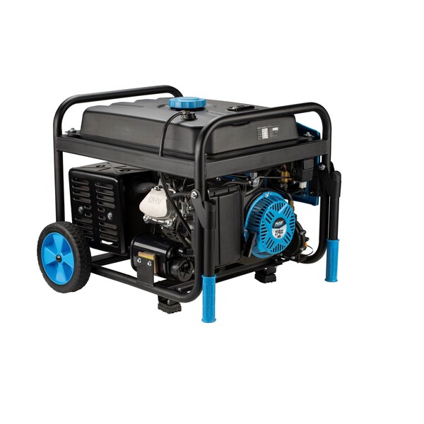 Pulsar Portable Generator, Gasoline/Liquid Propane, 5,300 W/4,750 W Rated, 6,850 W/5,922 W Surge, 45.83 A - PG6580BCO
