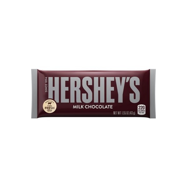 Barra de Chocolate con Leche HERSHEY'S de Green Rabbit Holdings, 1.55 oz, 36 unidades - 20900350
