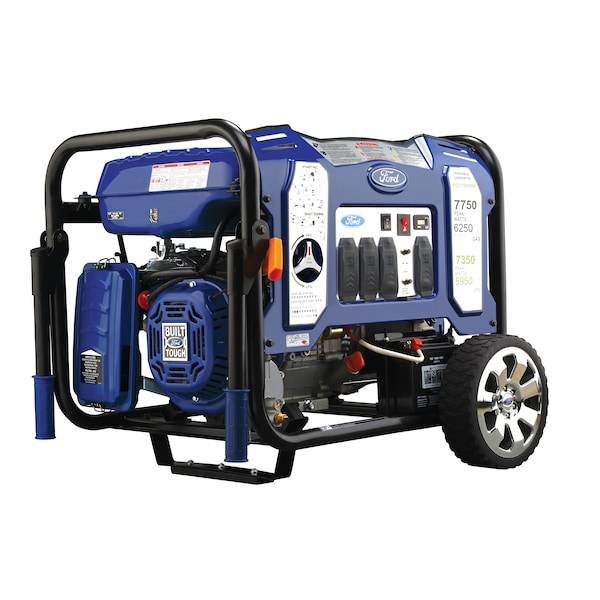 Ford Portable Generator, Gasoline/Liquid Propane, 6,250 W/6,000 W Rated, 7,750 W/7,450 W Surge - FG7750PBE