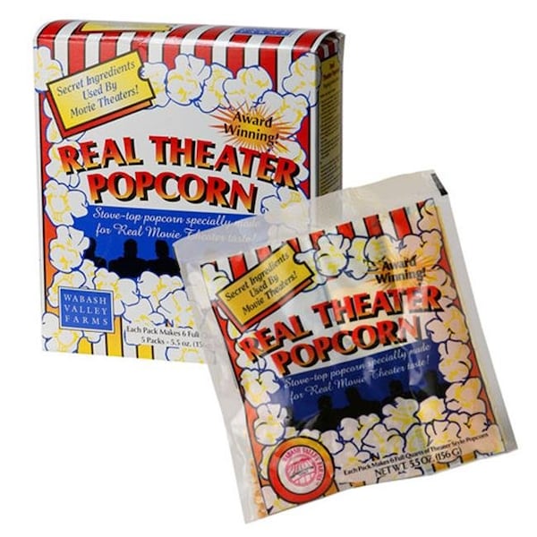 Wabash Valley Farms 43615 Kits de Palomitas Real Theater Todo Incluido - Paquete de 5 - 43615