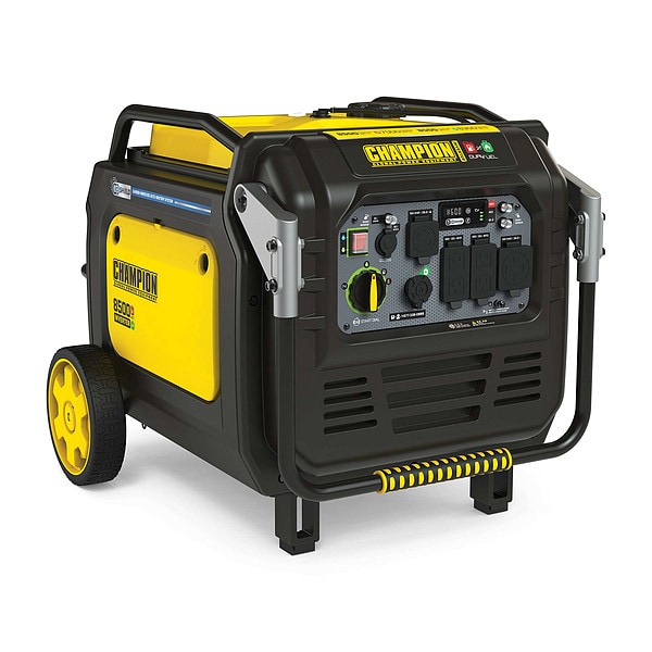 Champion Power Equipment Portable Generator, Gasoline/Propane, Electric, Recoil Start, 120/240V AC - 201175