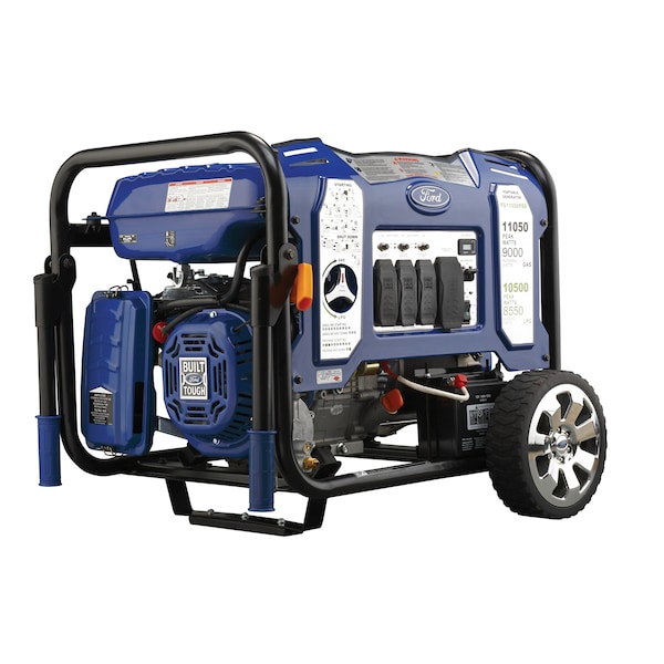 Ford Portable Generator, 9,000 W/8,100 W Rated, 11,050 W/10,500 W Surge, 75 A/67.5 A/37.5 A/33.8 A A - FG11050PBE