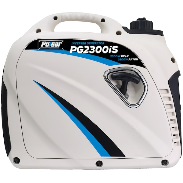 Pulsar Portable Generator, Gasoline, 1,800 W Rated, 2,300 W Surge, Recoil Start, 120V AC, 13.3 A - PG2300iS