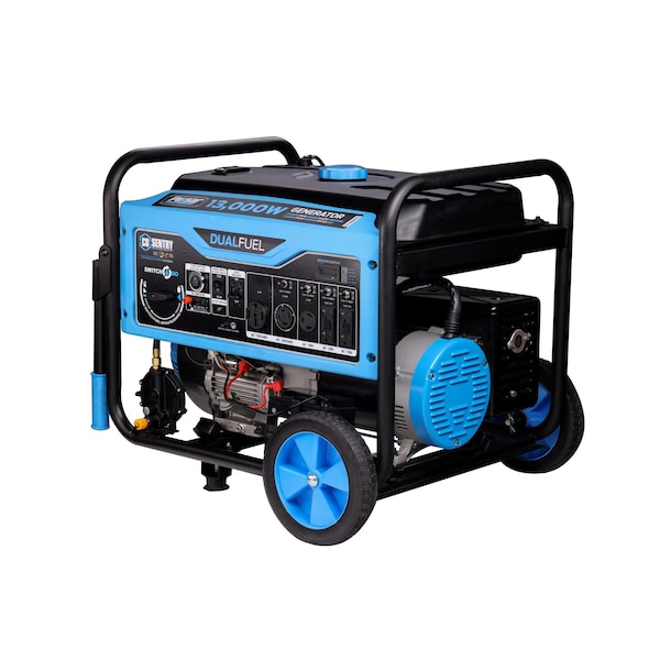 Pulsar Portable Generator, Gasoline/Liquid Propane, 10,200 W/9,200 W Rated, 13,000 W/11,500 W Surge, 85 A - PG13000BRCO