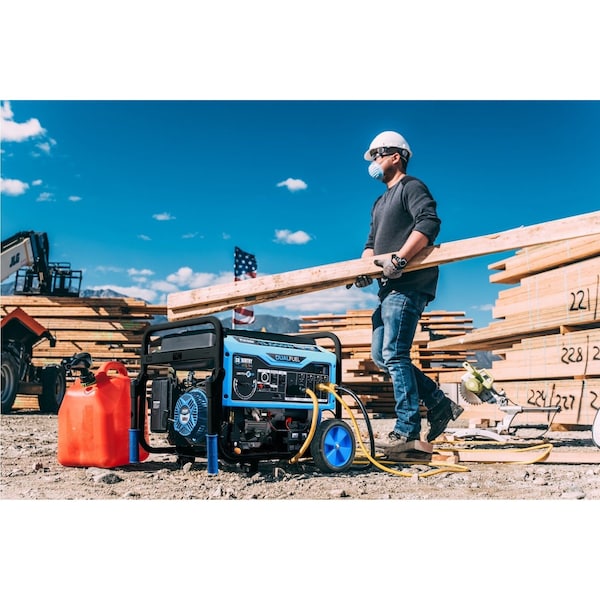 Pulsar Portable Generator, Gasoline/Liquid Propane, 10,200 W/9,200 W Rated, 13,000 W/11,500 W Surge, 85 A - PG13000BRCO