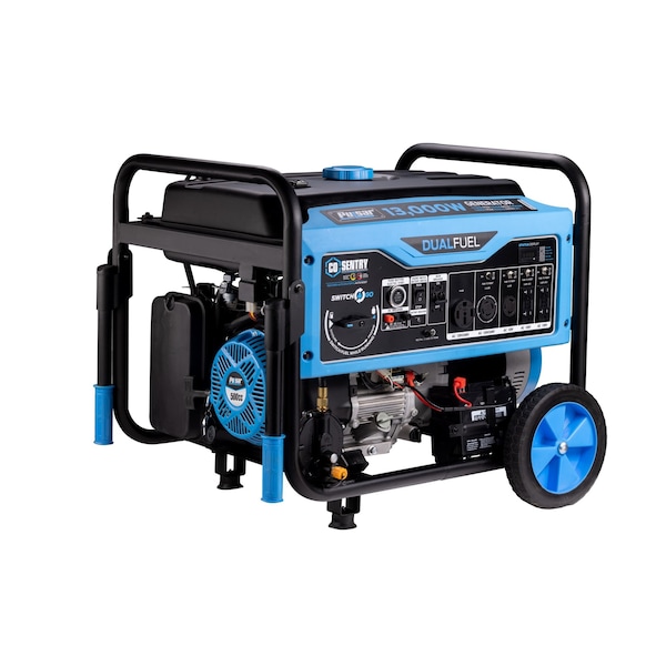 Pulsar Portable Generator, Gasoline/Liquid Propane, 10,200 W/9,200 W Rated, 13,000 W/11,500 W Surge, 85 A - PG13000BRCO